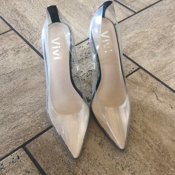 Shoes - Clear Vivi Heels